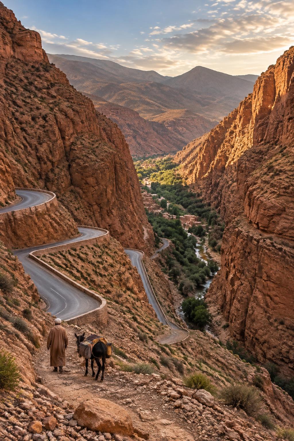 La valle e le gole del Dadès nel Grande Sud del Marocco